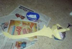 Cardboard sword for cosplay